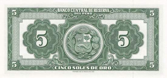 5 Soles de Oro 1966